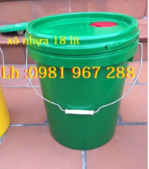 Xô nhựa 20 lít ,xô nhựa có nắp chiết rót 20 lít