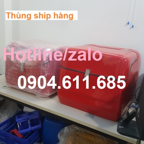 Thùng giao hàng giữ nhiệt, thùng xe máy, thùng chở hàng composite, thùng chở hàng