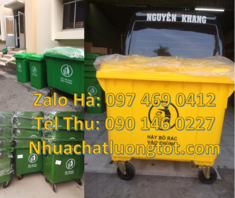 bán sỉ xe rác 1000l Xe gom rác công nghiệp 1000l, Xe chở rác 660 lít, xe chở rác 1000 lít, Xe gom rá