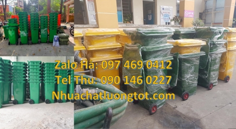 Thùng rác đạp chân 240l, Thùng rác 120l 240l hdpe, thùng rác 60l rẻ, Thùng rác nhựa 120L xanh, Thùng