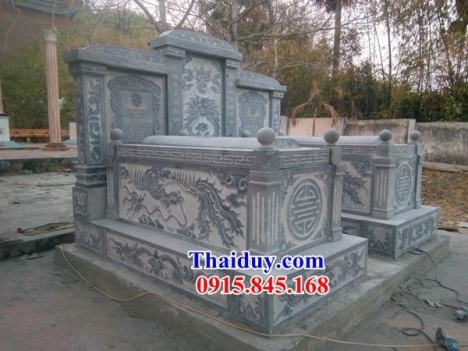 giá bán mộ đá đôi ninh bình đẹp - lăng mộ khối liền nhau