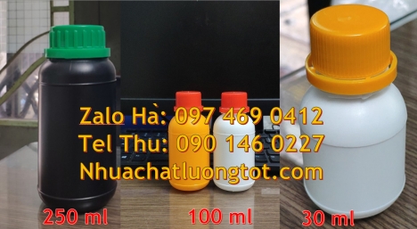 Chai nhựa giá sỉ 250 ml, chai nhựa giá rẻ 250 ml, chai nhựa hdpe, Chai trong 30 ml, chai giá sỉ 30 m