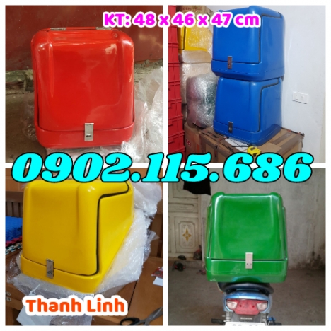 Thùng giao hàng, thùng ship hàng đồ ăn, thùng chở hàng sau xe máy, thùng  giao đồ ăn nhanh, thùng ch