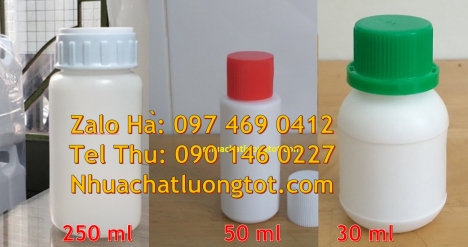 Chai nhựa giá sỉ 250 ml, chai nhựa giá rẻ 250 ml, chai nhựa hdpe, Chai trong 30 ml, chai giá sỉ 30 m