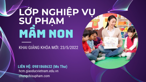 Khóa học nghiệp vu chăm sóc, nuôi dưỡng và giáo dục trẻ em