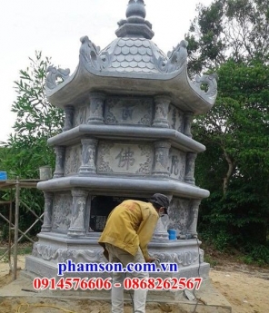 giá bán lăng mộ đá lục lăng bát giác - mộ đá hình lục lăng đẹp