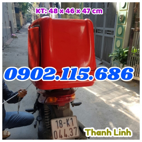 Thùng giao hàng, thùng ship hàng đồ ăn, thùng chở hàng sau xe máy, thùng  giao đồ ăn nhanh, thùng ch