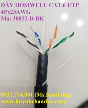Cáp mạng LAN Outdoor Hosiwell Cat.6 UTP 4 Pair x 23AWG