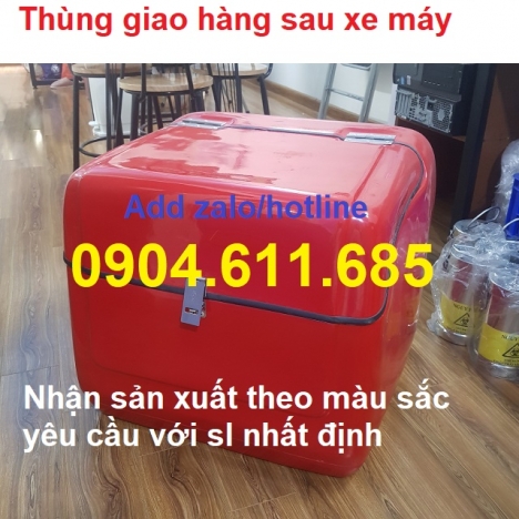 Thùng giao hàng giữ nhiệt, thùng xe máy, thùng chở hàng composite, thùng chở hàng