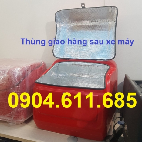 Thùng giao hàng giữ nhiệt, thùng xe máy, thùng chở hàng composite, thùng chở hàng