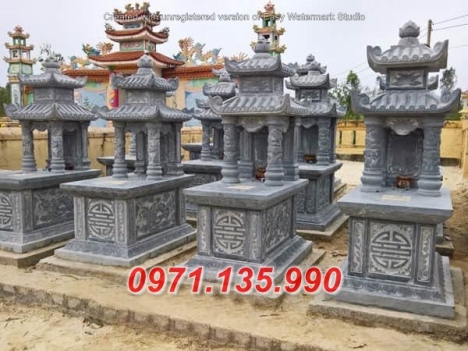 Mẫu mộ đá đẹp hà nôi + lăng mộ 2 mái bằng đá nguyên khối
