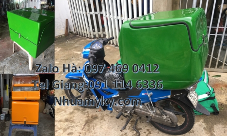 Thùng giữ nhiệt xe máy, Thùng giao hải sản, Thùng giao bia ướp lạnh, Thùng giao cơm, thùng nhựa, Thù