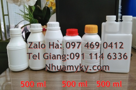 Chai nhựa 30 ml đựng hóa chất, chai 30 ml đựng dung môi, Chai nhựa 250 ml đựng hóa chất, chai 250 ml