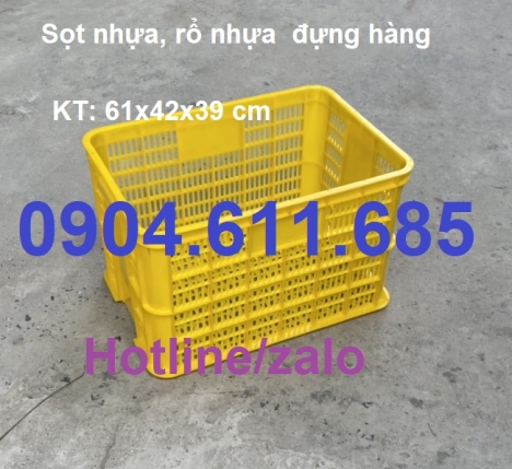 Sọt nhựa, sóng nhựa hở, rổ nhựa công nghiệp, sọt nhựa đựng đồ, sọt nhựa lớn, rổ nhựa chữ nhật