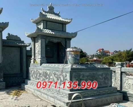 Mẫu mộ đá đẹp hà nôi + lăng mộ 2 mái bằng đá nguyên khối