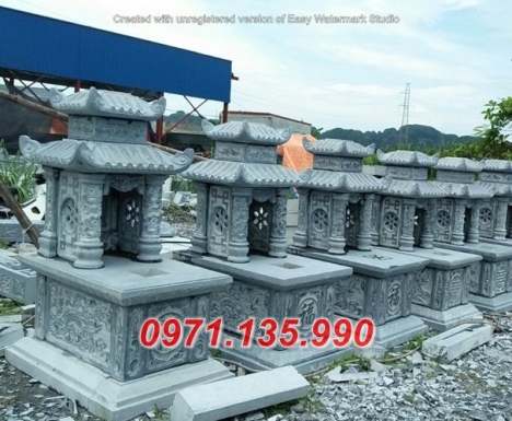 Mẫu mộ đá đẹp hà nôi + lăng mộ 2 mái bằng đá nguyên khối