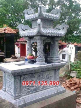 Mẫu mộ đá đẹp hà nôi + lăng mộ 2 mái bằng đá nguyên khối