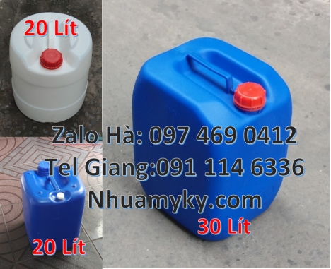 can 25l xanh Can nhựa 25 lít vuông xanh đựng axit can 20l giá rẻ, can 25l trắng, Can nhựa 30 lít dẹ