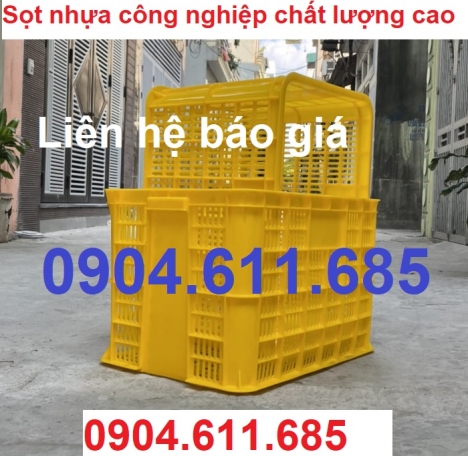 Sọt nhựa, sóng nhựa hở, rổ nhựa công nghiệp, sọt nhựa đựng đồ, sọt nhựa lớn, rổ nhựa chữ nhật