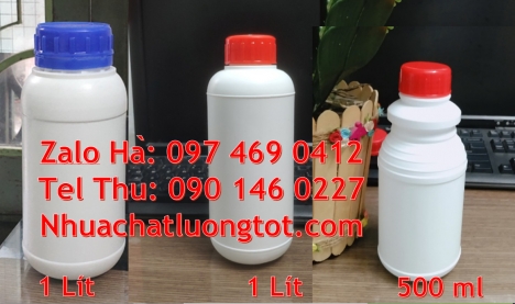 chai đựng axit, Chai 250 ml vặn, chai 250 ml nắp garenty, chai nhựa trắng đục, Chai 30ml đựng hóa ch