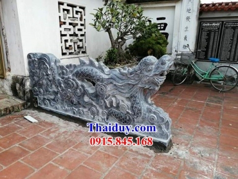 chiếu rồng tượng rồng phong thủy bằng đá khối tự nhiên cao cấp