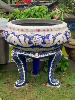 Chậu hoa dán sành sứ cơ sở chậu hoa thế sơn - chậu hoa dán sành sứ - chậu khảm sành - cẩn miễngfdg