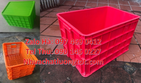 Giỏ nhựa, hộp nhựa, Giỏ nhựa 5 bánh xe, thùng nhựa đựng dụng cụ, Sóng bít, sóng hở, thùng nhựa đựng