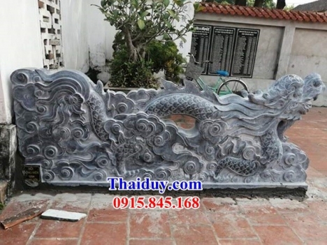 chiếu rồng tượng rồng phong thủy bằng đá khối tự nhiên cao cấp