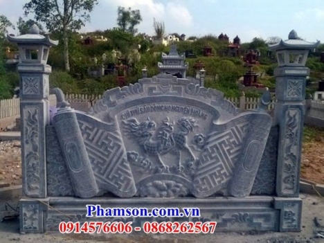 địa chỉ bán mẫu cuốn thư đá phong thủy - bức bình phong đá cao cấp