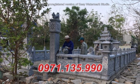 Mẫu lăng mộ đá đẹp - Mẫu mộ đá ông bà bố mẹ bán Quảng Ninh Hải Phòng