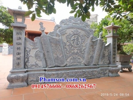 địa chỉ bán mẫu cuốn thư đá phong thủy - bức bình phong đá cao cấp
