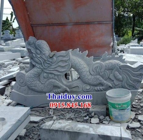chiếu rồng tượng rồng phong thủy bằng đá khối tự nhiên cao cấp