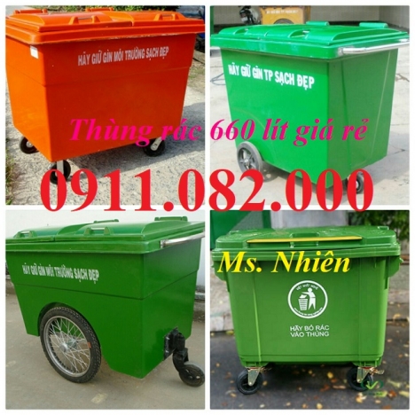 Vĩnh Long- nơi bán thùng rác giá rẻ- thùng rác y tế, thùng rác 120L 240L 660L- lh 0911082000