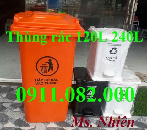Vĩnh Long- nơi bán thùng rác giá rẻ- thùng rác y tế, thùng rác 120L 240L 660L- lh 0911082000