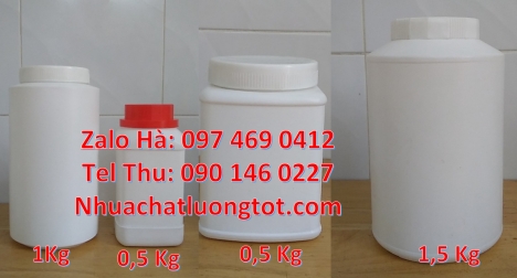 Hũ nhựa trắng 100g đựng hóa chất, Hũ đựng mật ong chúa 200 gram,  hũ 250 gram đựng xí muội, bán sỉ h