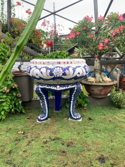 Chậu hoa dán sành sứ cơ sở chậu hoa thế sơn - chậu hoa dán sành sứ - chậu khảm sành - cẩn miễngfdg