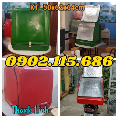 Sản xuất thùng chở hàng sau xe máy, thùng giao hàng giá rẻ nhất Hà Nội, thùng ship hàng chuyên dụng,
