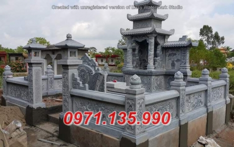 Mẫu lăng mộ đá đẹp - Mẫu mộ đá ông bà bố mẹ bán Quảng Ninh Hải Phòng