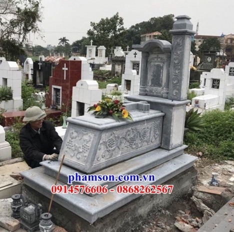 Bắc kạn thiết kế mẫu lăng mộ đá trắng không mái tự nhiên