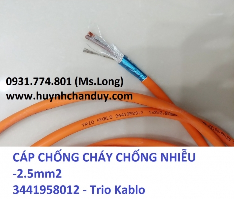 Cáp tín hiệu chống cháy, lõi mềm Trio Kablo/Turkey