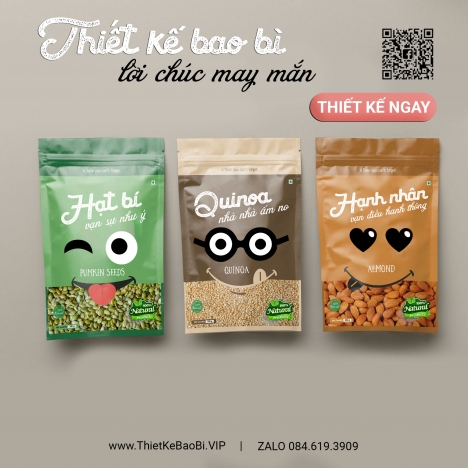 Thiết kế bao bì, menu, logo, bộ nhận diện thương hiệu, banner…