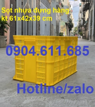 Sóng nhựa 3T9, sọt nhựa HS005, sóng nhựa rỗng, sóng nhựa rỗng 3T9, sóng nhựa hở, rỗ nhựa đựng hàng