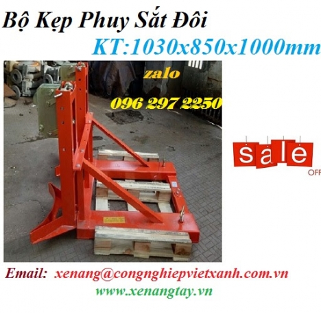 Bộ kẹp phuy đôi với thiết kế hai mỏ kẹp VX