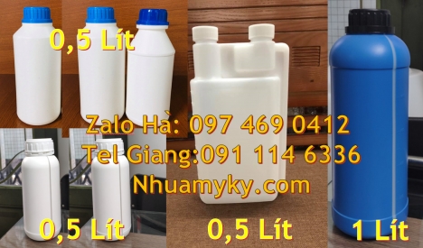 Chai nhựa 30 ml đựng hóa chất, chai 30 ml đựng dung môi Chai nhựa 250 ml đựng hóa chất, chai 250 ml