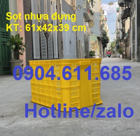 Sóng nhựa 3T9, sọt nhựa HS005, sóng nhựa rỗng, sóng nhựa rỗng 3T9, sóng nhựa hở, rỗ nhựa đựng hàng