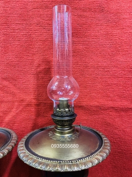 Giao lưu đôi đèn dầu gốm đồng