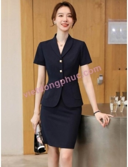 Trang phục lễ tân văn phòng cao cấp, siêu chất, kiểu dáng mới