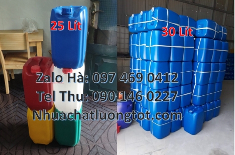 can 18l đựng mật mía, can nhựa giá rẻ, can dẹp 30 lít đựng thuốc thú y giá rẻ, Can nhựa 30 lít dẹp