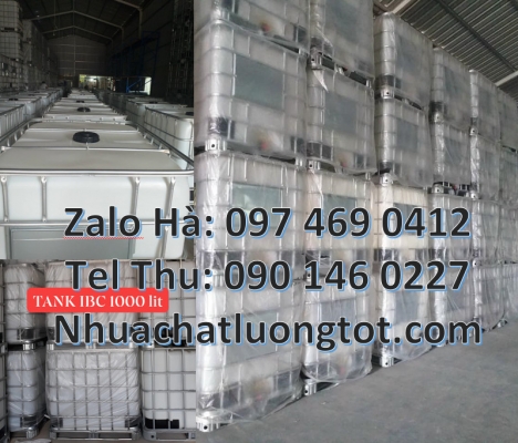 Bồn nhựa, bồn đựng hóa chất 1000 lít Thùng nhựa trắng dung tích lớn, Tank, bồn ibc, thùng ibc 1000l