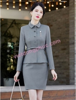 Trang phục lễ tân văn phòng cao cấp, siêu chất, kiểu dáng mới